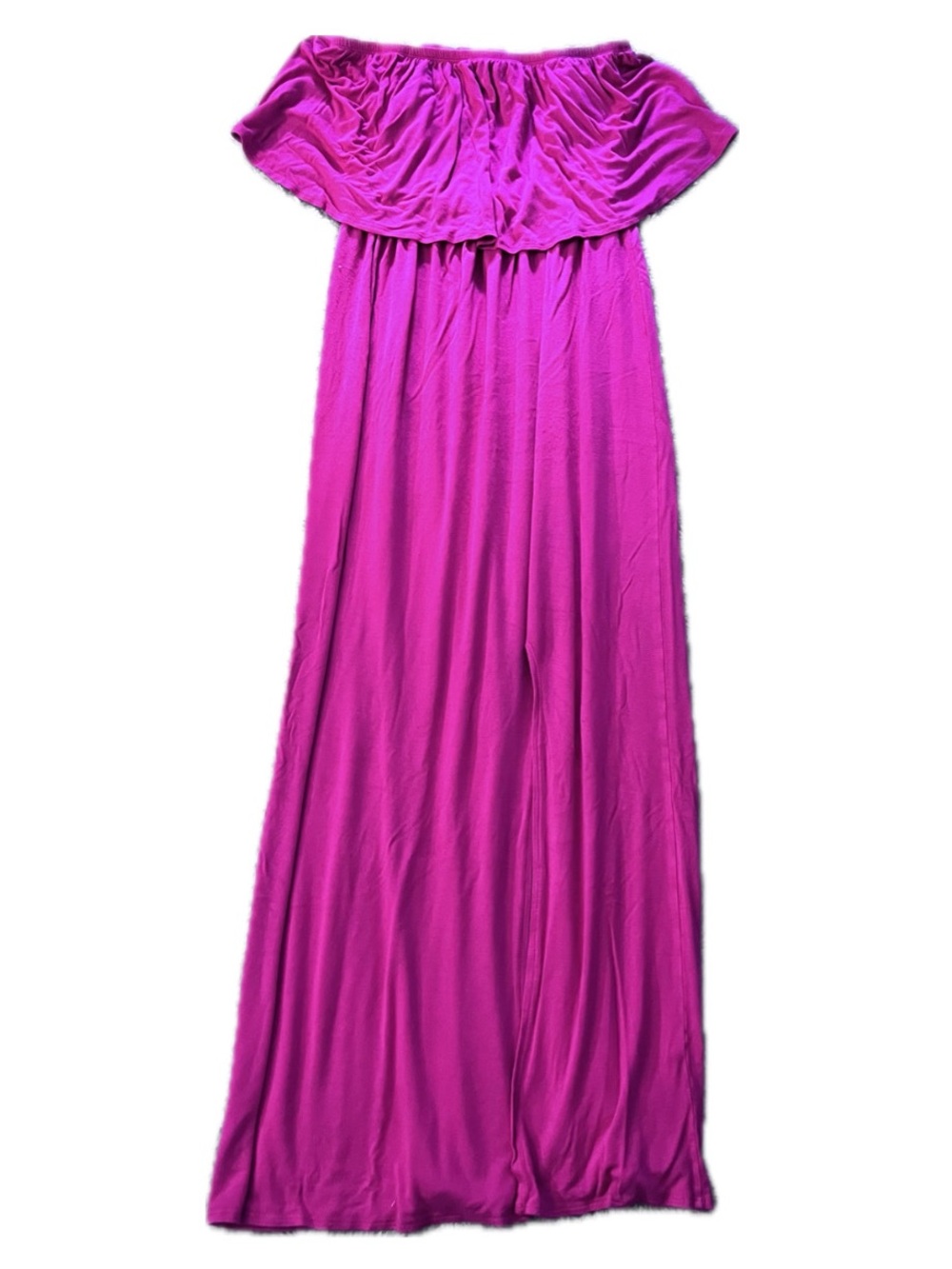 Pink Maxi Strapless Dress